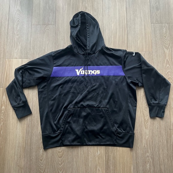 NFL Other - Minnesota Vikings Nike Hoodie Mens XXL Pullover Sweatshirt Black